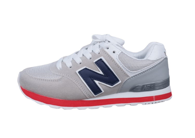 נעלי-נייקNike-Air-Force-1-GRAY-RED